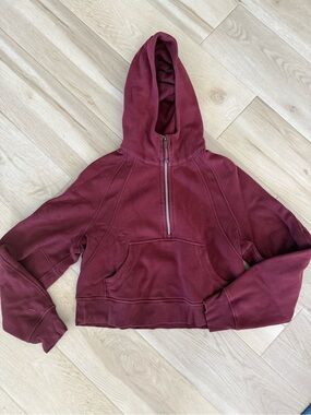 lululemon athletica Burgundy Half-Zip Hoodie